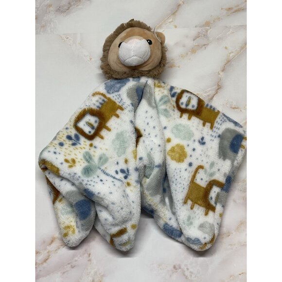 RARE HTF Lila & Jack Safari Elephant Lion Plush Baby Security Blanket Toy - Picture 3 of 11